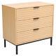 Wood Grain Bedside Nightstand Drawer Console Storage Cupboard Tv Stand Cabinet