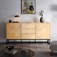 Wooden Storage Cabinet Cupboard Sideboard Buffet Chest Of 3 Drawers Storage Unit